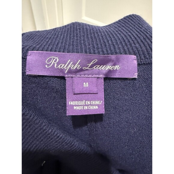 Women’s Ralph Lauren Purple Label Collection Cashmere Joggers Sweatpants Navy M - Picture 5 of 6